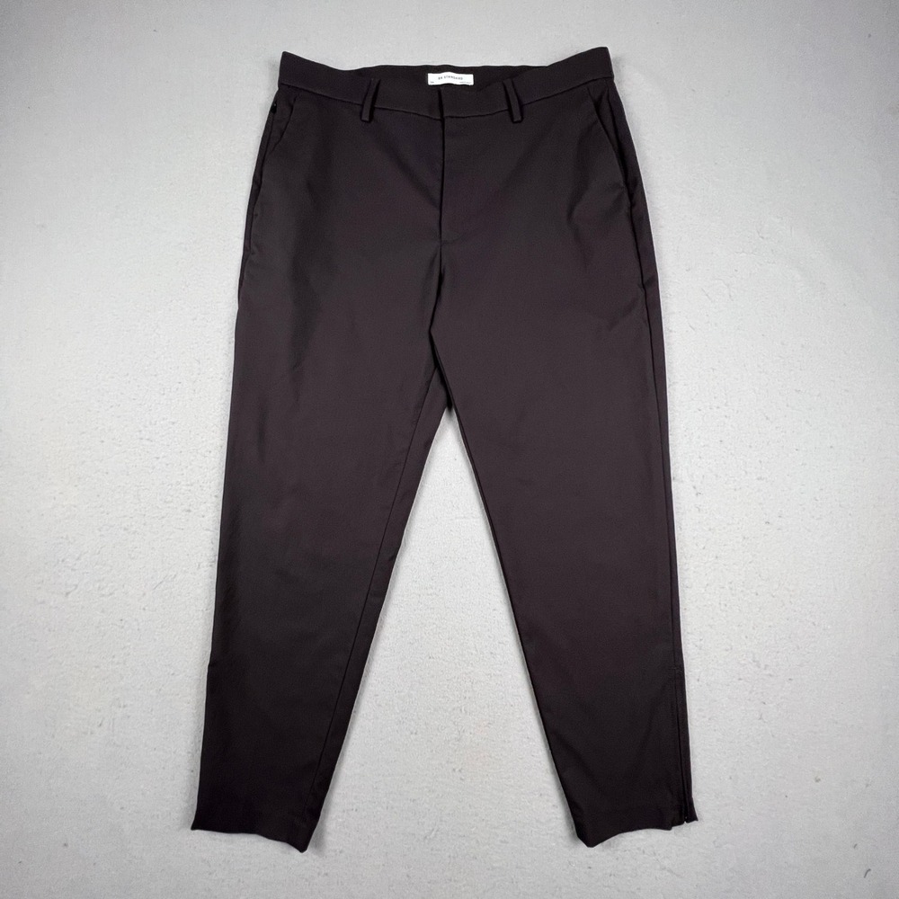 BR Standard Motion Tech Pants Mens 33R Dried Plum Purple Tapered Chino Trouser